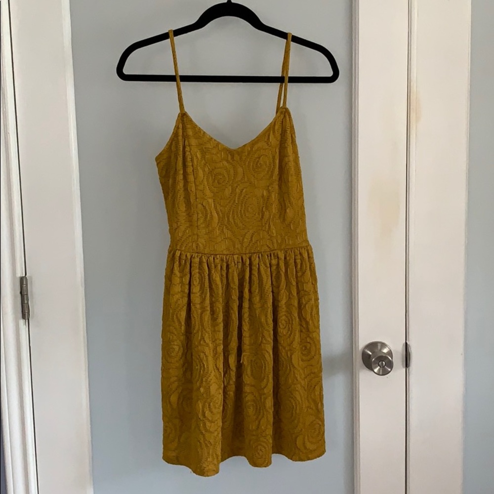 Maude Gold Floral Dress